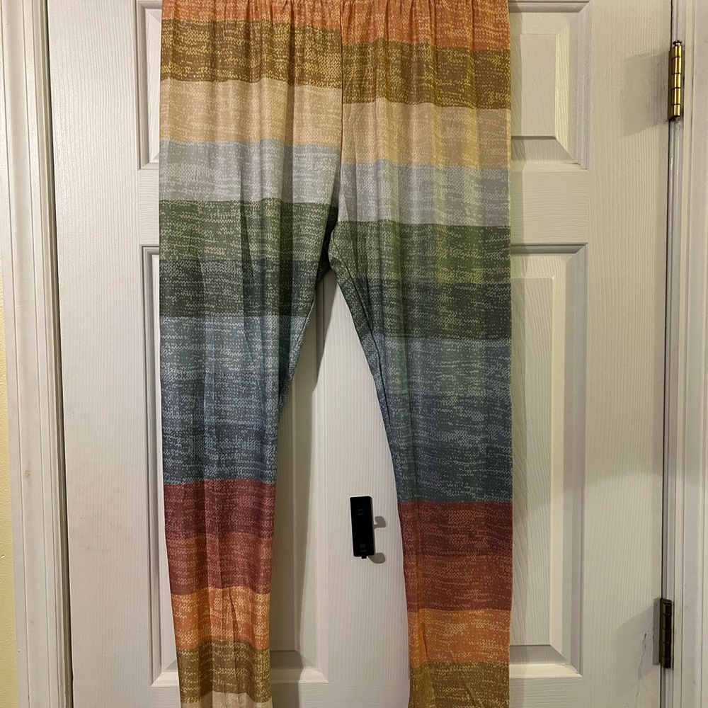 Lily Multicolor Striped Women's Leggings